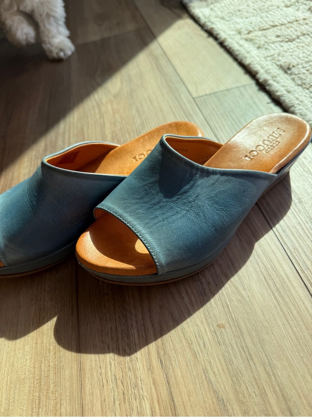Sesto Meucci blue Slide Mules